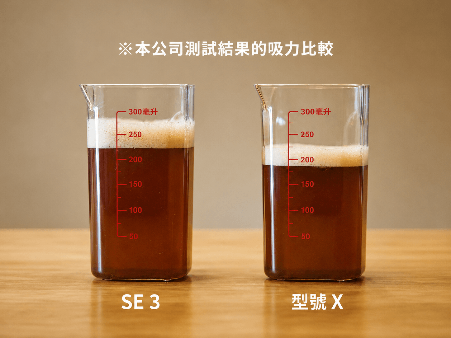 SE3 吸力比較測試